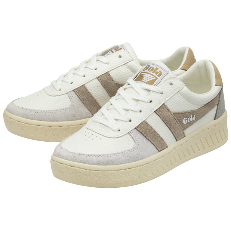 Gola Sneaker Grandslam Trident weiss/hellgrau/beige Damen